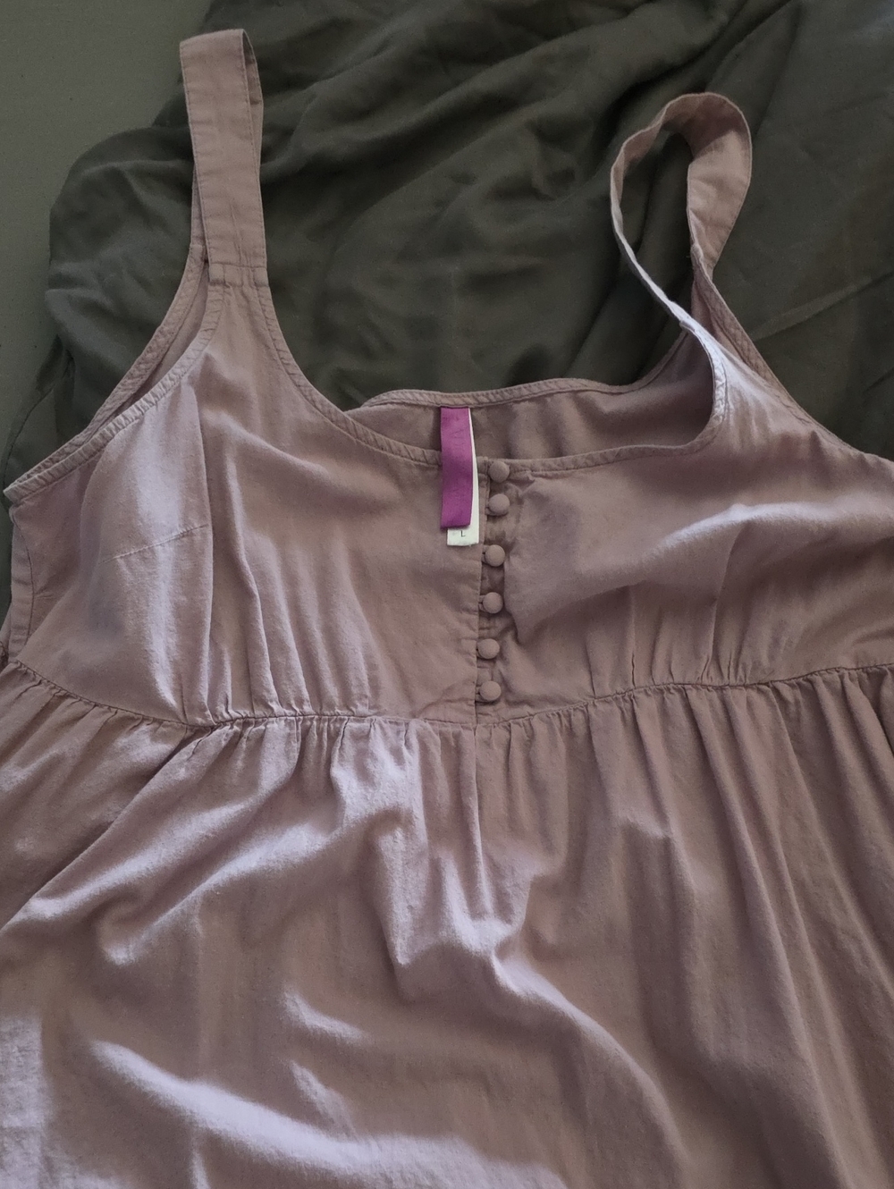 Adore Me Mauve Purple Sleeveless Button-Front Dress
